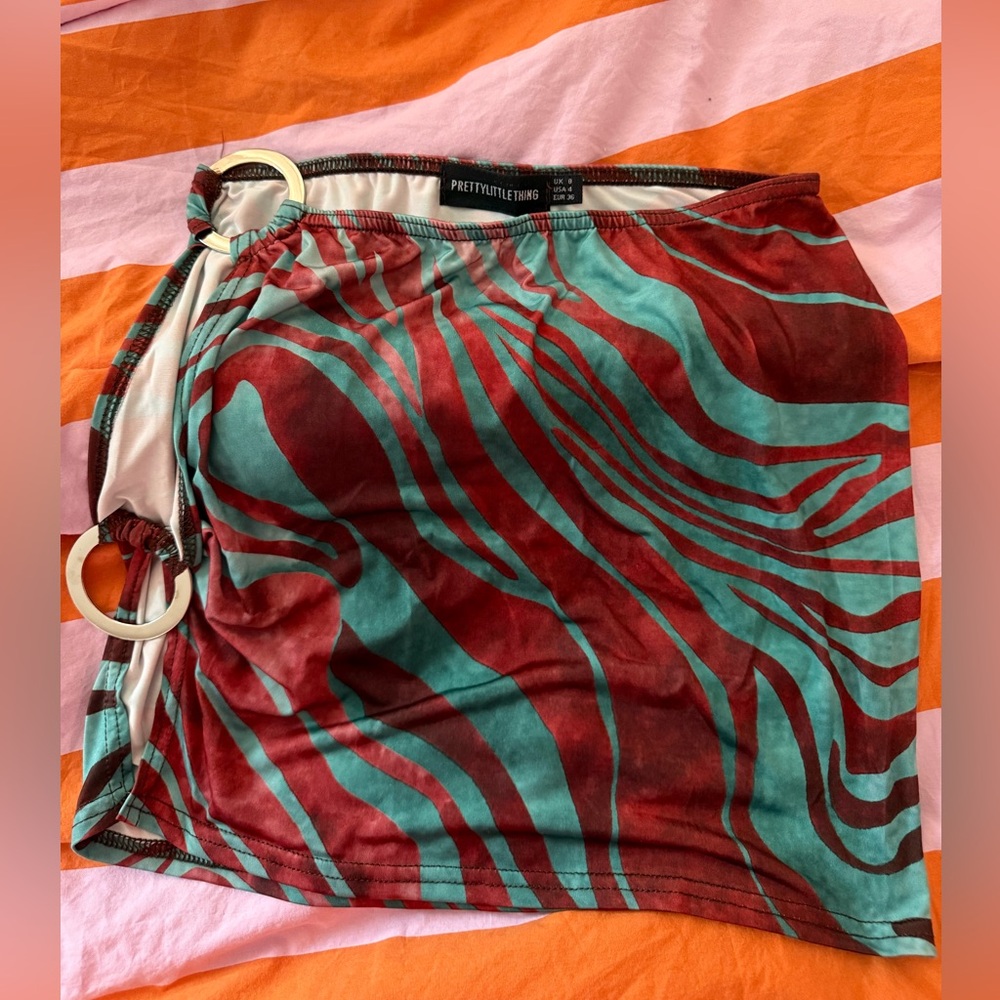PrettyLittleThing Zebra Print Skirt